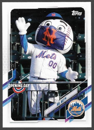 2021 Topps Opening Day Mascots Baseball Card #M-3 Mr. Met New York Mets