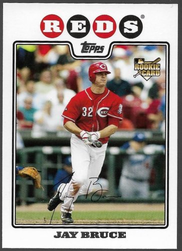 2008 Topps Update Baseball Card #UH100 Jay Bruce (RC) Cincinnati Reds