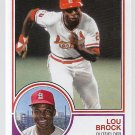 2021 Topps Archives Baseball Card #161 Lou Brock St. Louis Cardinals