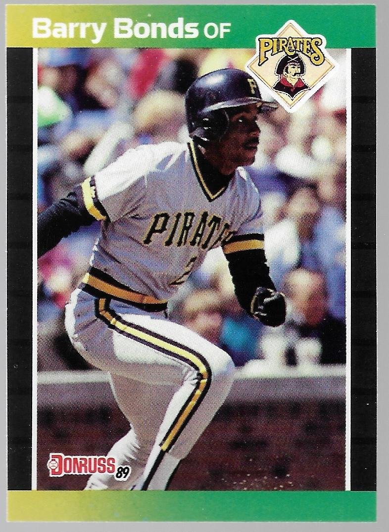 1989 Donruss Baseball Card #92 Barry Bonds Pittsburgh Pirates B