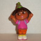 Dora The Explorer w/ Birthday Party Hat Figure 2002 Fisher-Price Mattel Loose Used