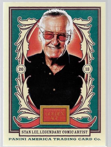 2013 Panini Golden Age Trading Card #126 Stan Lee Legendary Comic Artist