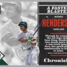 2017 Panini Chronicles Baseball Card #96 Rickey Henderson Oakland A.s