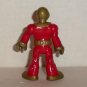 Fisher-Price Imaginext Figure w/ Red Outfit Gold Helmet Sun Emblem Loose Used