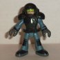 Fisher-Price Imaginext Figure w/ Gray Outfit Black Removable Helmet Loose Used