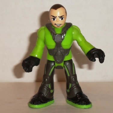 Fisher-Price Imaginext Figure w/ Green & Black Outfit Loose Used
