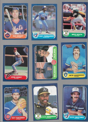 Lot of 45 Common 1986 Fleer Baseball Cards EX-MT or Better