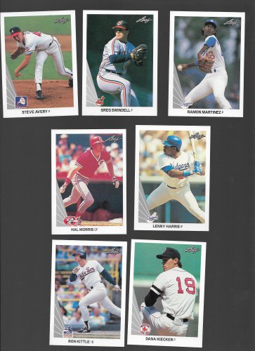 Lot of 33 Common 1990 Leaf Baseball Cards NM or Better