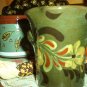Eldreth Pottery Redware green vase