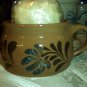 Eldreth Pottery redware soup mug