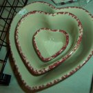 Henn Workshops cranberry sponged small heart bowl
