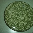 Henn Workshops green sponged dinner plates set of 2 used