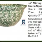 Henn Workshops green Sponged 10" mixing bowl