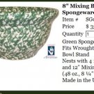 Henn Workshops green Sponged 8" mixing bowl