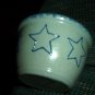 Eldreth Pottery salt glazed dip dish with a star design on it