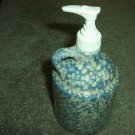 Henn Workshops blue sponged soap/lotion dispenser
