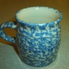 Henn Workshops blue sponged classic mugs set of 2