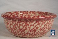 Henn Workshops cranberry sponged porridge bowls set of 2