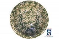 Henn Workshops green sponged porridge bowl