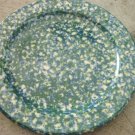 Henn Workshops double blue/green sponged dinner plate used