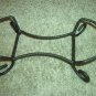 Henn Workshops black wrought iron 12" oval serving  bowl stand WI1010