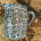 Henn Workshops double blue/green sponge 1 quart pitcher