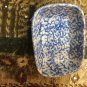 Henn Workshops blue sponged treat (relish) dish