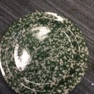 Henn Workshops green sponged salad plates set of 2 Henn Workshops green sponged salad plates set of 2