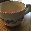 Henn Workshops cranberry Sponged trimmed  La Petite Fleur soup mug