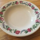 Henn Workshops cream La Petite Fleur 9" rimmed bowl