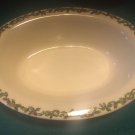 Gerald E Henn Workshops hollyware with cream 12" oval server bowl