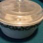 Henn Workshops Hollyware with cream small crock casserole with glass lid set