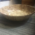 Henn Workshops brown sponged large 13 1/4" pasta/harvest bowl