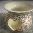 Henn Workshops brown Sponged tea candle holder tart melt set