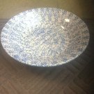 Henn Workshops blue sponged large 14" celebration bowl