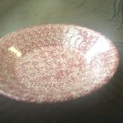 Henn Workshops cranberry sponged large 14" celebration bowl