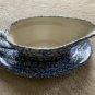 Henn Workshops large blue gravy boat with oval plate
