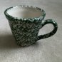 Henn Workshops green sponged Williamsburg mug