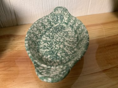 Henn Workshops green sponged  medium AuGratin server