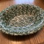 Henn Workshops medium green sponged medium oval serving bowl