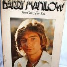1976 Barry Manilo Songbook This Ones for You Song Sheet