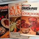 Softcover Vintage Cookbooks lot3 Crock-Pot Pasta Please Quick n Easy Cookbook
