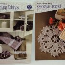 Keepsake Crochet & Exciting Edgings by Coats & Clark (2) Booklet Set Dated 2003