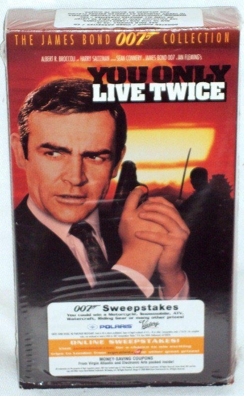 James Bond 007 in Ian Fleming's You Only Live Twice Sean Connery VHS ...