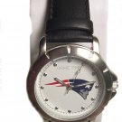 Men's NFL Patriots Leather Band Watch