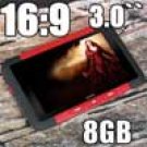 Coversion Free 3" 16:9 QVGA 8GB MP4 MP3 MP5 Player (TD)