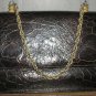 Vintage 1940's Turtleskin Purse with Chain Strap