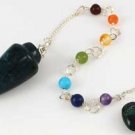Bloodstone 7 Chakra Ball Pendulum