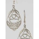 Celtic Knot Triquetra Lead -Free Pewter Earrings