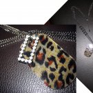 Multi Long Crystal Leopard Plate Layered Bead Chain Necklace-Gold (FREE Shipping)